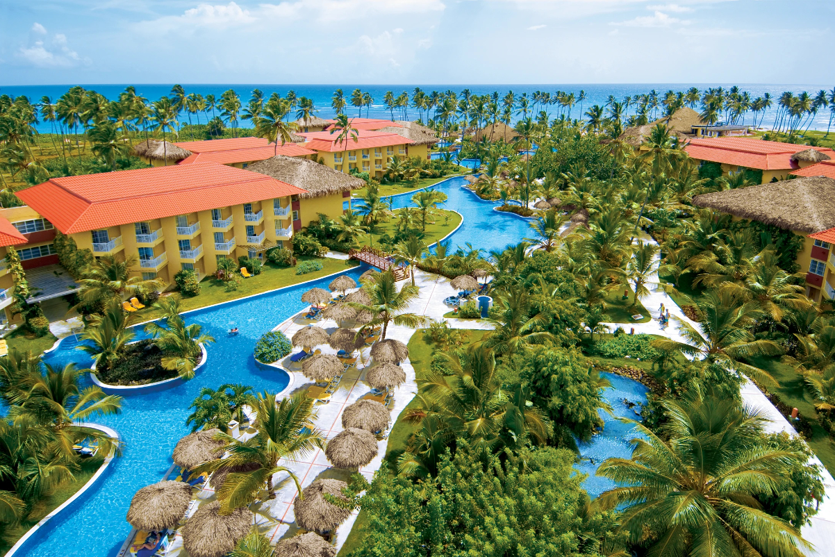 aerial view of pools at playa hotels and resorts all inclusive