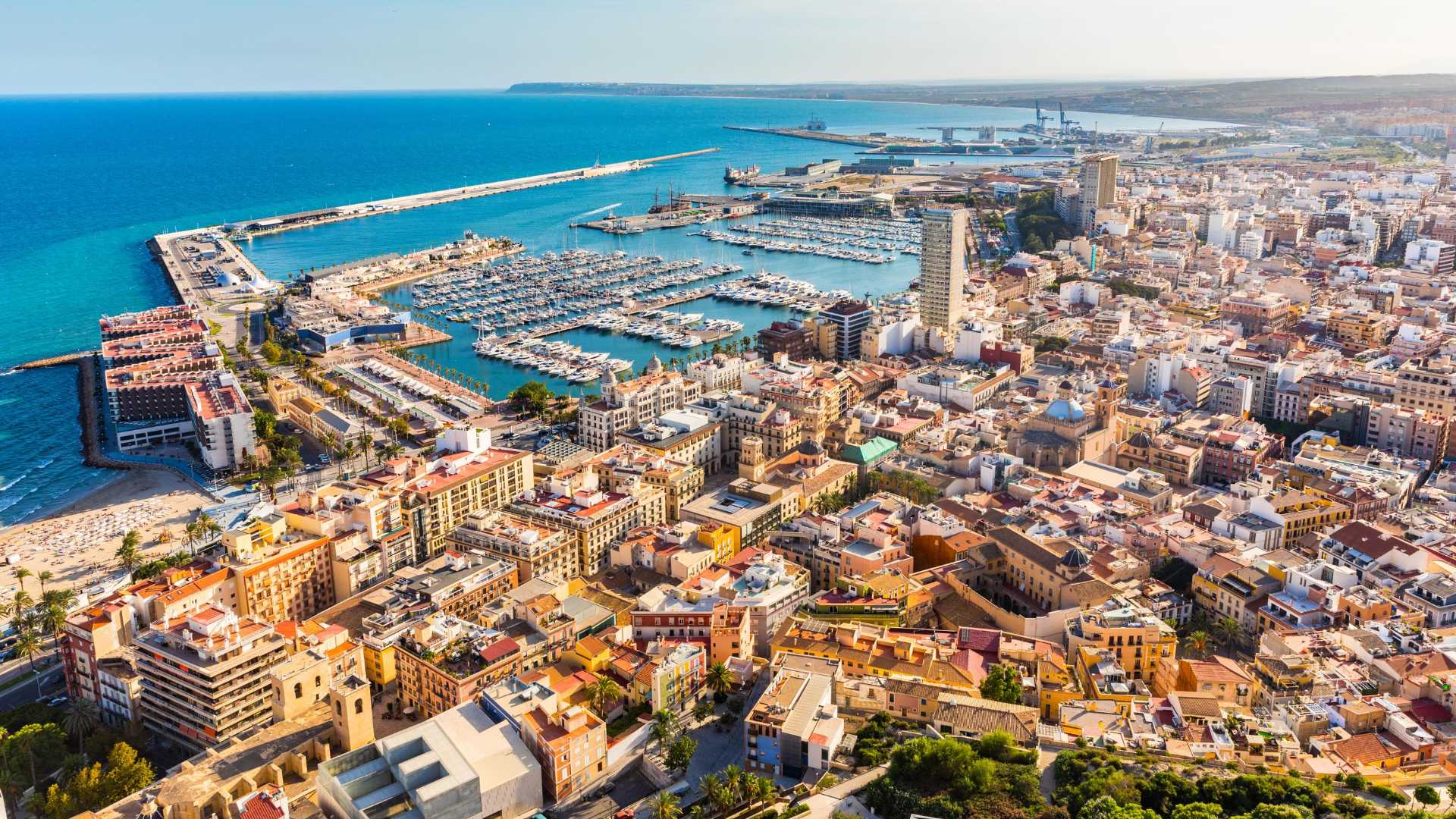 Image of Alicante taken from above the city