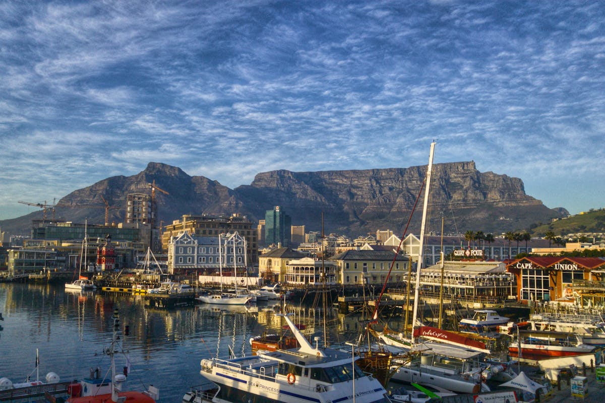 Boat Terminal in Cape Town, South Africa.