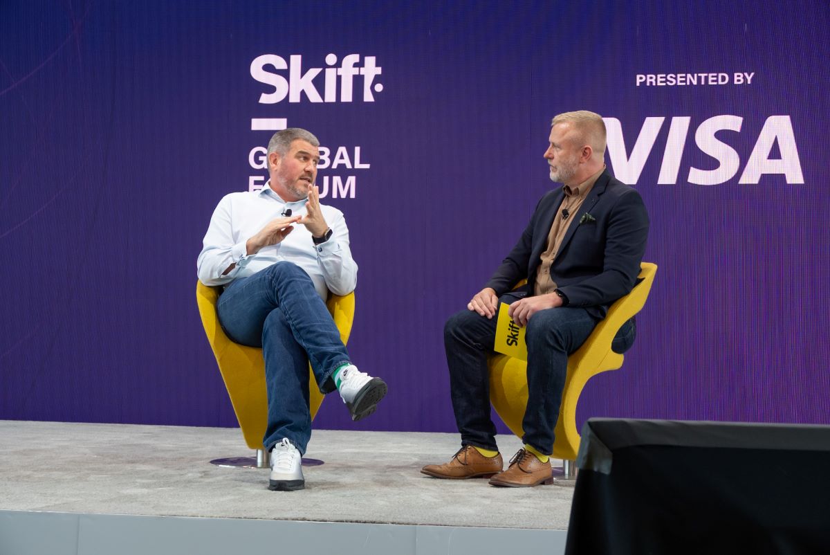 Edward Chandler from Visa at Skift Global Forum 2023